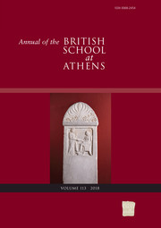 Annual of the British School at Athens Volume 113 - Issue  -