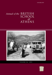 Annual of the British School at Athens Volume 116 - Issue  -