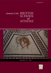 Annual of the British School at Athens Volume 117 - Issue  -