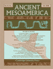 Ancient Mesoamerica Volume 19 - Issue 2 -