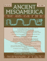 Ancient Mesoamerica Volume 21 - Issue 2 -