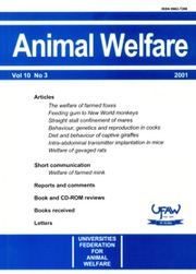 Animal Welfare Volume 10 - Issue 3 -