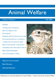 Animal Welfare Volume 14 - Issue 2 -  The Three Rs: past, present and future