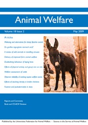 Animal Welfare Volume 18 - Issue 2 -