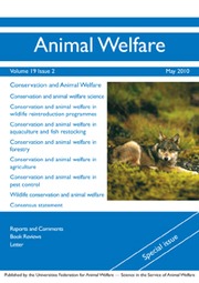 Animal Welfare Volume 19 - Issue 2 -