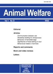 Animal Welfare Volume 1 - Issue 3 -