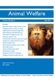 Animal Welfare Volume 20 - Issue 2 -