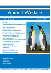 Animal Welfare Volume 20 - Issue 4 -