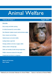 Animal Welfare Volume 22 - Issue 3 -