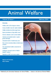 Animal Welfare Volume 23 - Issue 1 -