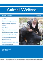 Animal Welfare Volume 23 - Issue 2 -
