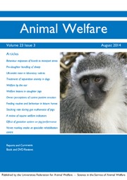 Animal Welfare Volume 23 - Issue 3 -