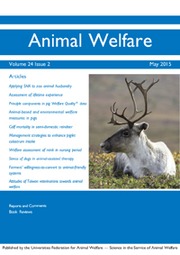 Animal Welfare Volume 24 - Issue 2 -