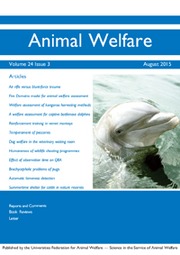 Animal Welfare Volume 24 - Issue 3 -