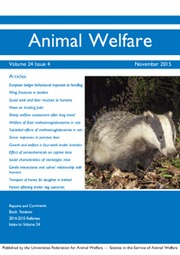 Animal Welfare Volume 24 - Issue 4 -