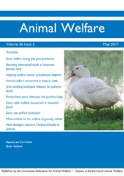 Animal Welfare Volume 26 - Issue 2 -