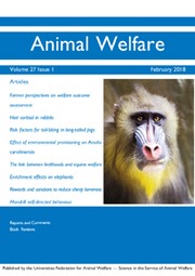 Animal Welfare Volume 27 - Issue 1 -