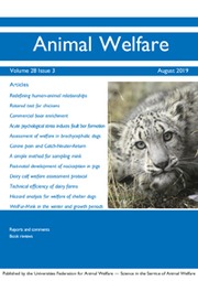 Animal Welfare Volume 28 - Issue 3 -