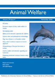 Animal Welfare Volume 29 - Issue 4 -