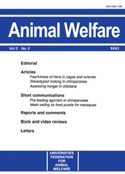Animal Welfare Volume 2 - Issue 2 -
