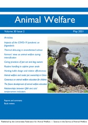 Animal Welfare Volume 30 - Issue 2 -