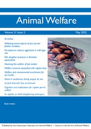 Animal Welfare Volume 31 - Issue 2 -