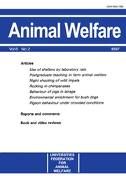 Animal Welfare Volume 6 - Issue 2 -