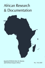 Africa Bibliography, Research and Documentation Volume 138 - Issue  -