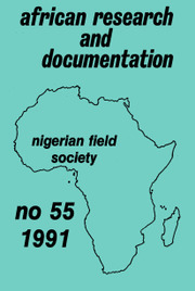 Africa Bibliography, Research and Documentation Volume 55 - Issue  -