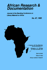 Africa Bibliography, Research and Documentation Volume 67 - Issue  -