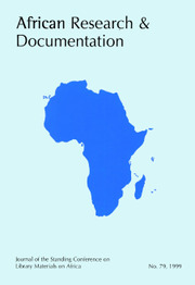 Africa Bibliography, Research and Documentation Volume 79 - Issue  -