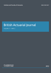British Actuarial Journal Volume 17 - Issue 2 -