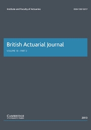 British Actuarial Journal Volume 18 - Issue 2 -
