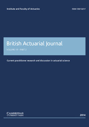 British Actuarial Journal Volume 19 - Issue 2 -