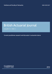 British Actuarial Journal Volume 19 - Issue 3 -