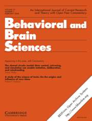 Behavioral And Brain Sciences: Volume 31 - Issue 1 | Cambridge Core