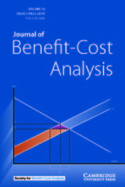 Journal of Benefit-Cost Analysis Volume 10 - Issue 3 -