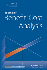 Journal of Benefit-Cost Analysis Volume 11 - Issue 3 -
