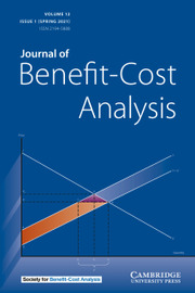 Journal of Benefit-Cost Analysis Volume 12 - Issue 1 -