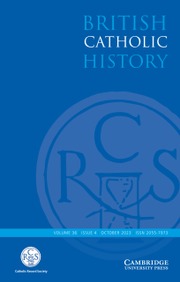 Latest Issue | British Catholic History | Cambridge Core