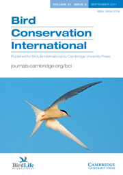 Bird Conservation International Volume 21 - Issue 3 -