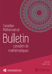 Canadian Mathematical Bulletin Volume 62 - Issue 1 -