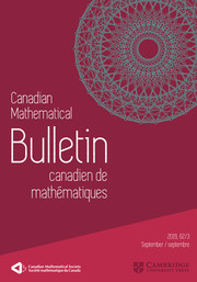 Canadian Mathematical Bulletin Volume 62 - Issue 3 -