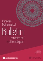 Canadian Mathematical Bulletin Volume 63 - Issue 1 -