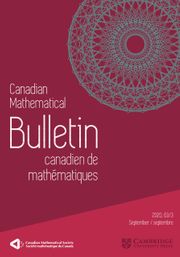 Canadian Mathematical Bulletin Volume 63 - Issue 3 -