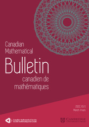 Canadian Mathematical Bulletin Volume 65 - Issue 1 -