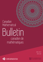 Canadian Mathematical Bulletin Volume 65 - Issue 2 -