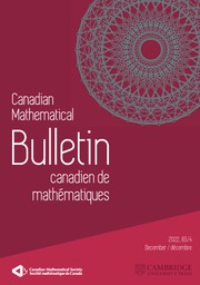 Canadian Mathematical Bulletin Volume 65 - Issue 4 -