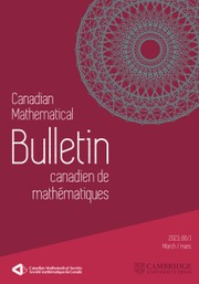Canadian Mathematical Bulletin Volume 66 - Issue 1 -