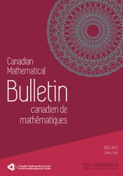 Canadian Mathematical Bulletin Volume 66 - Issue 2 -
